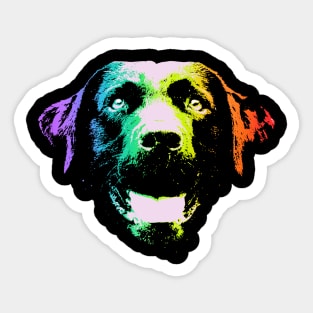 Rainbow Labrador Retriever Sticker